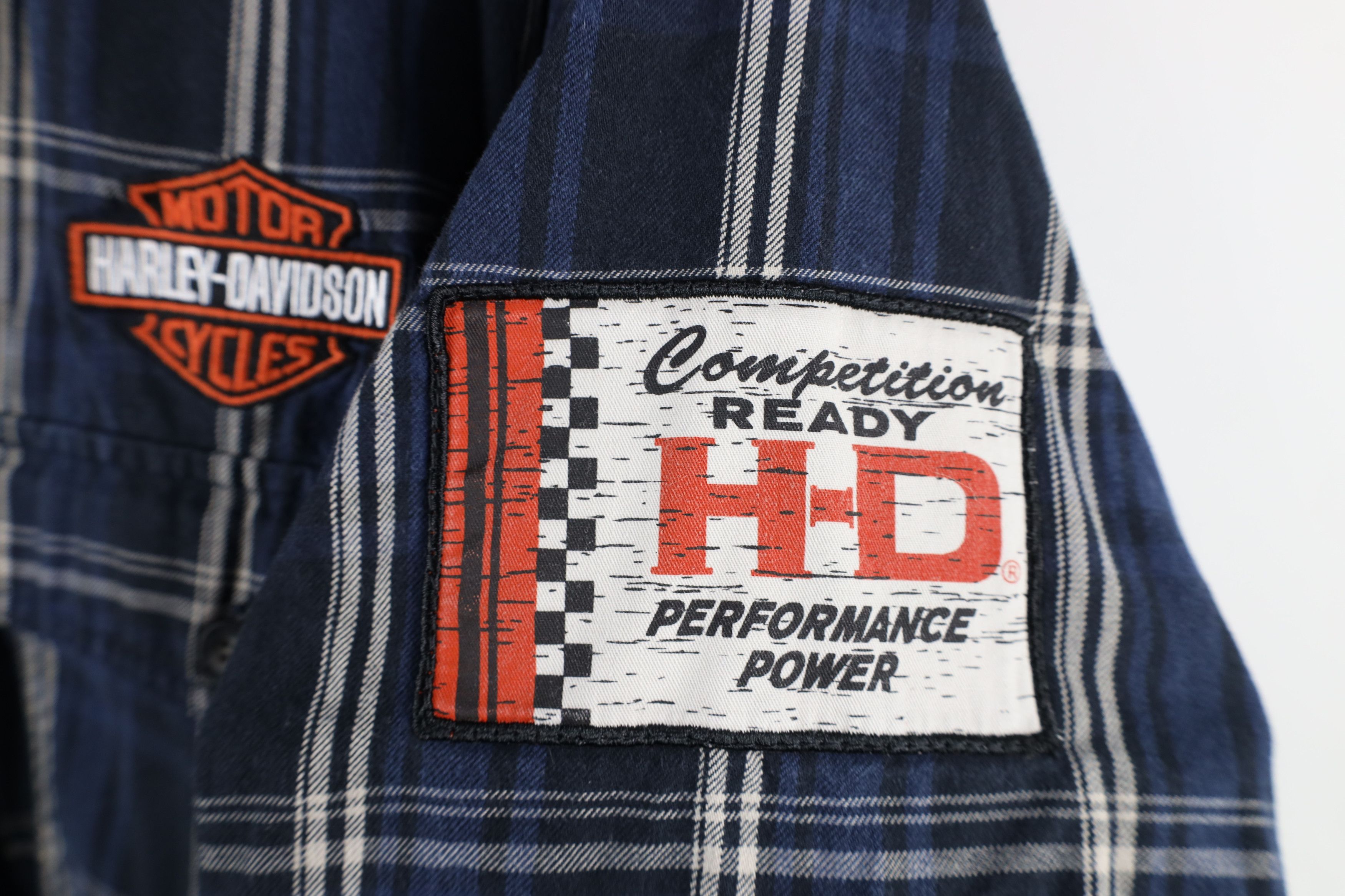Harley Davidson × Vintage Vintage Y2K Harley Davidson Spell Short Sleeve Button Shirt Size US L / EU 52-54 / 3 - 5 Thumbnail