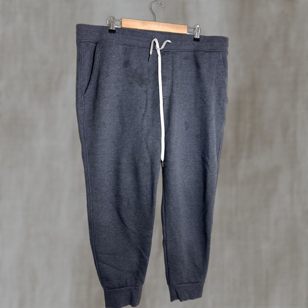 Vintage True Classic Fleece Joggers Mens 2XL Charcoal Gray Slim/Tapered Pockets Elastic Waist Casual Activewear Lounge Set? Size US 39 - 1 Thumbnail