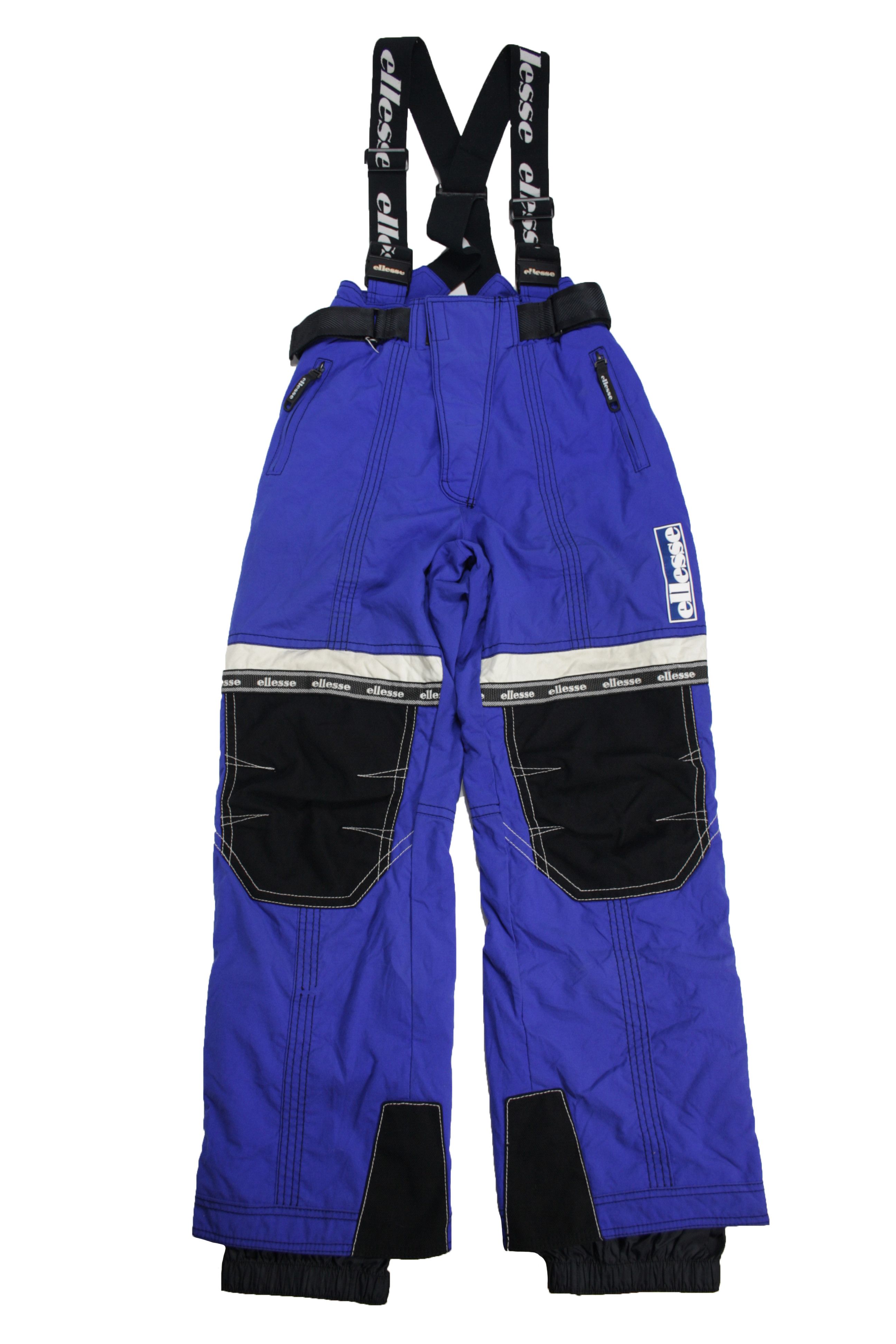 image of Ellesse By Goldwin 90's Vintage Japanese Salopettes Ski Pants in Black Blue, Men's (Size 35)