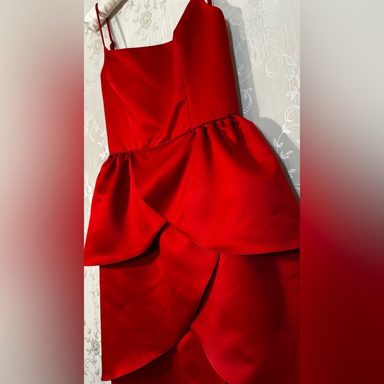 Betsey Johnson Betsey Johnson Red Tulip Layered Midi Dress (NWT, Vintage) Size XS / US 0-2 / IT 36-38 - 3 Thumbnail