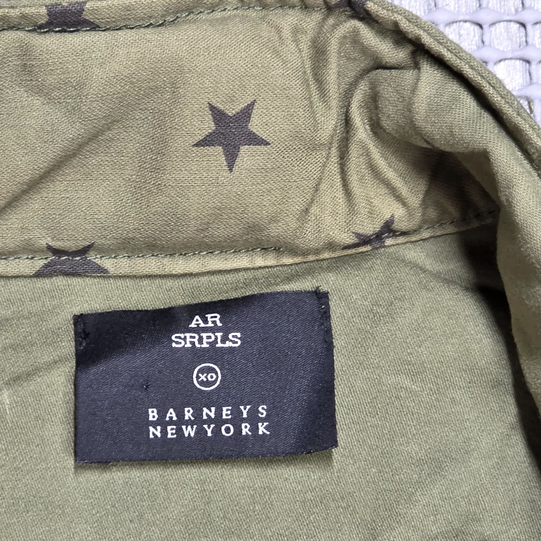 ALOHAS AR by Aloha Rag Military Jacket XS Green Stars Canvas Zip Snap Button Vintage? No Size US XS / EU 42 / 0 - 5 Thumbnail