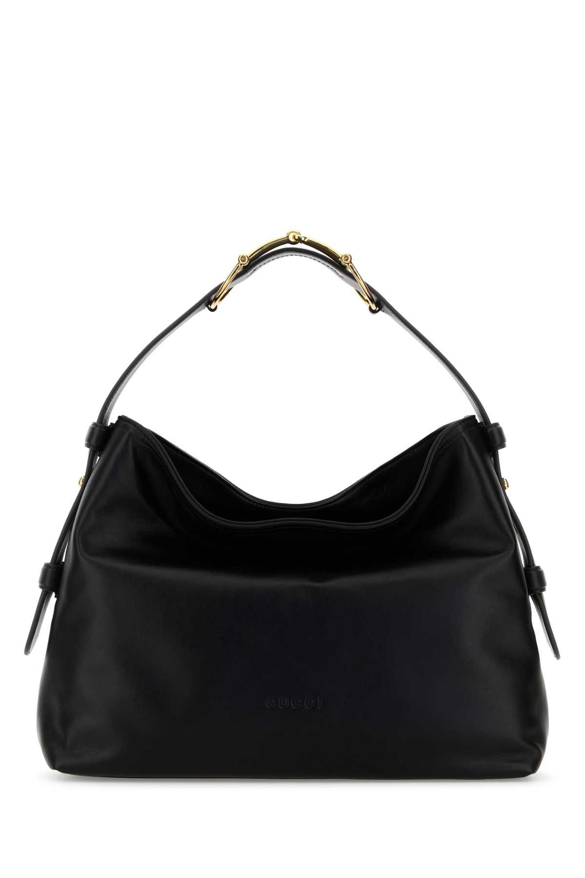 Black Leather Medium Gucci Beatrix Shopping Bag