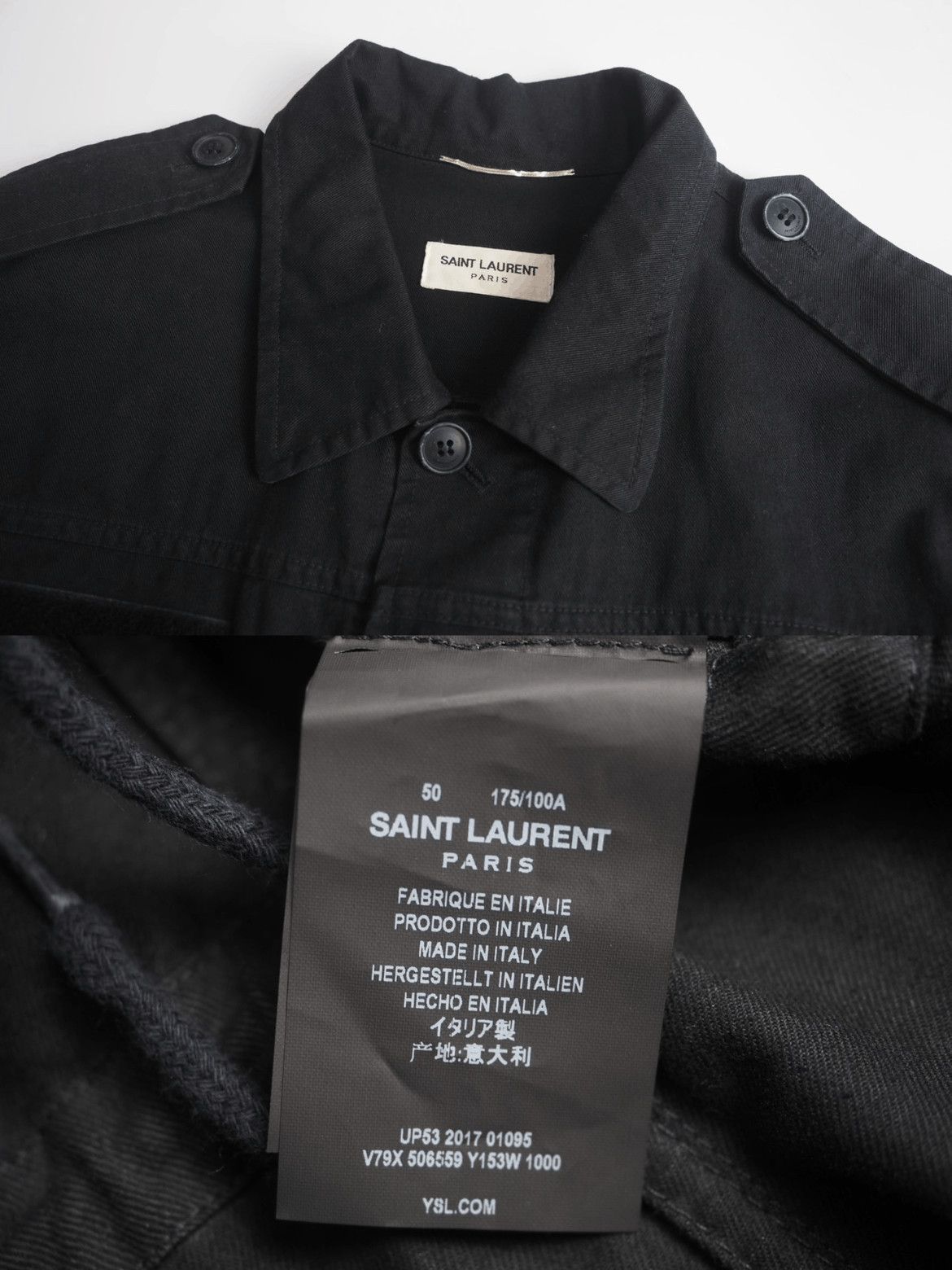 Saint Laurent Paris Sz 5-2507 Size US M / EU 48-50 / 2 - 9 Thumbnail