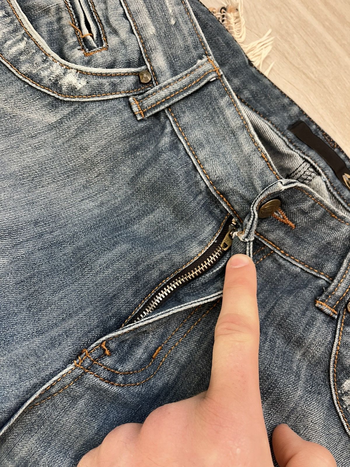 Just Cavalli × Vintage Vintage 00s Just Cavalli jeans faded distressed denim Y2K Size US 34 / EU 50 - 9 Thumbnail