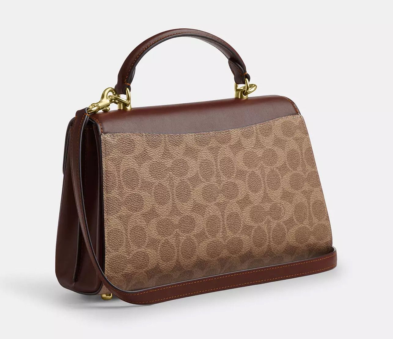 Coach Eliza Top Handle Bag In Signature Canvas CW012 Size ONE SIZE - 10 Thumbnail