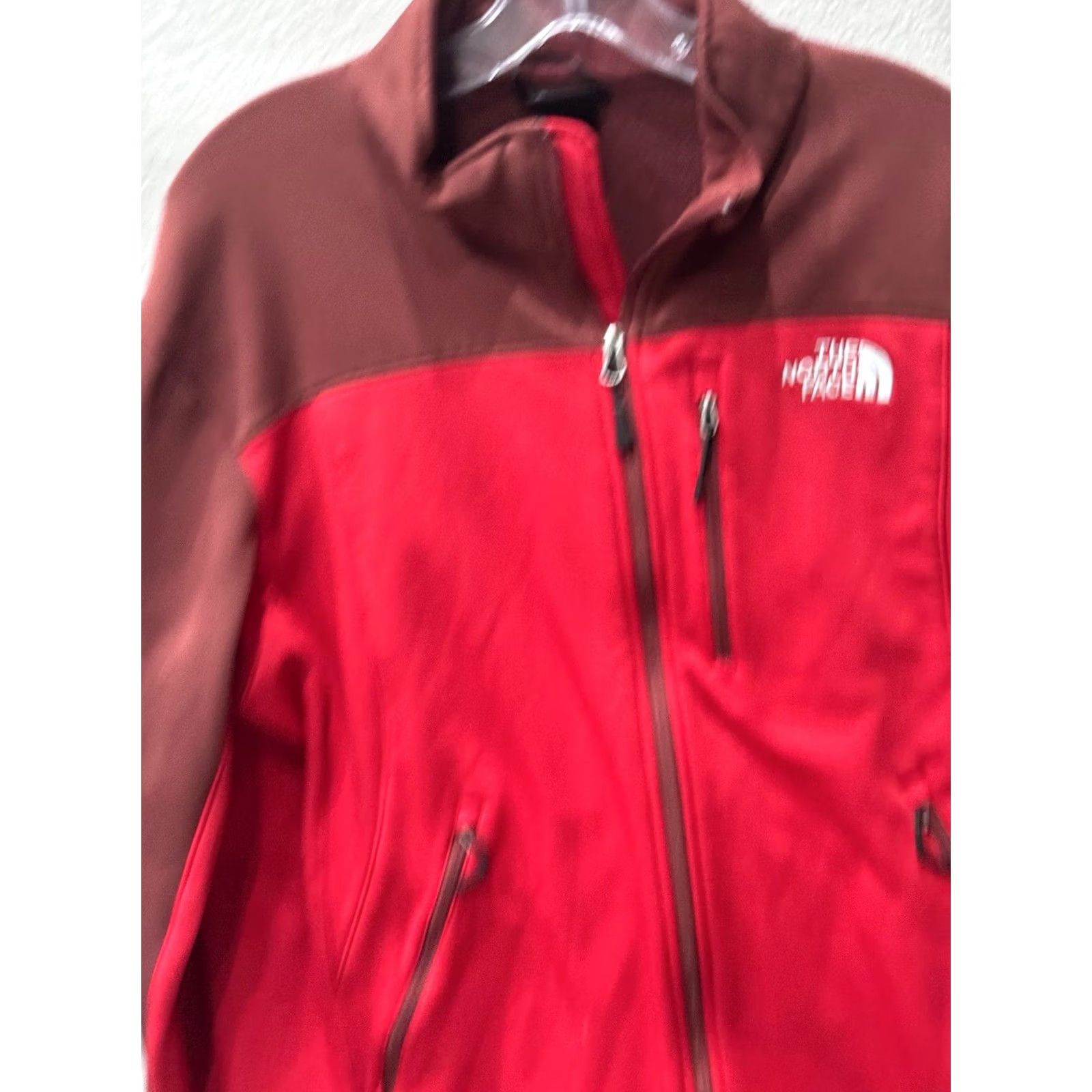 The North Face The North Face Sweater Shirt XL Zippered Red Maroon Men Multicolor Cardigan 90s-style (Mens) Size US XL / EU 56 / 4 - 5 Thumbnail