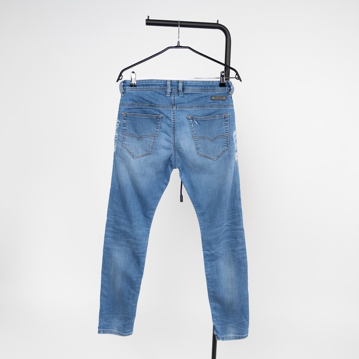 Diesel Diesel Thommer Mens Blue JoggJeans Slim Fit Distressed Denim Size US 30 / EU 46 - 2 Thumbnail