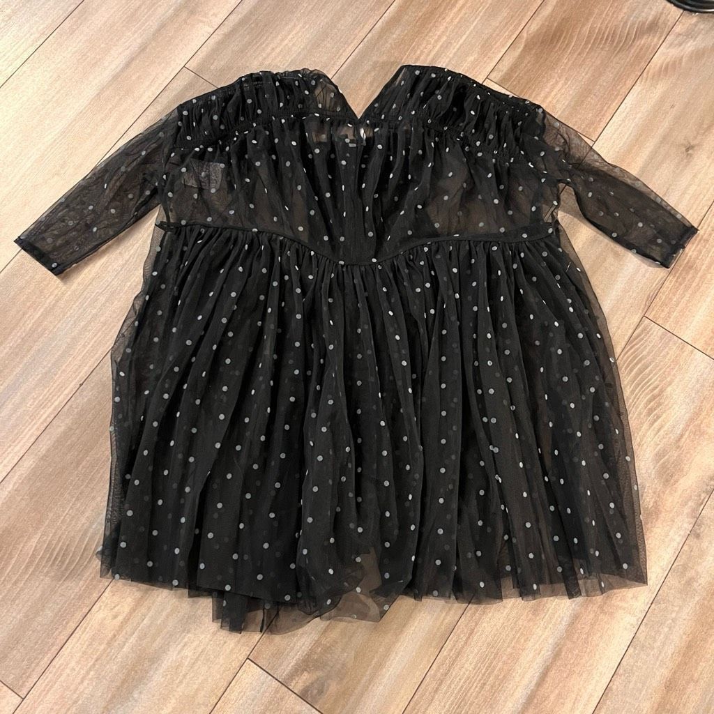 Free People NEW Free People $98 Black Saya Sheer Tee Women Small Bin N-3 Size S / US 4 / IT 40 - 5 Thumbnail