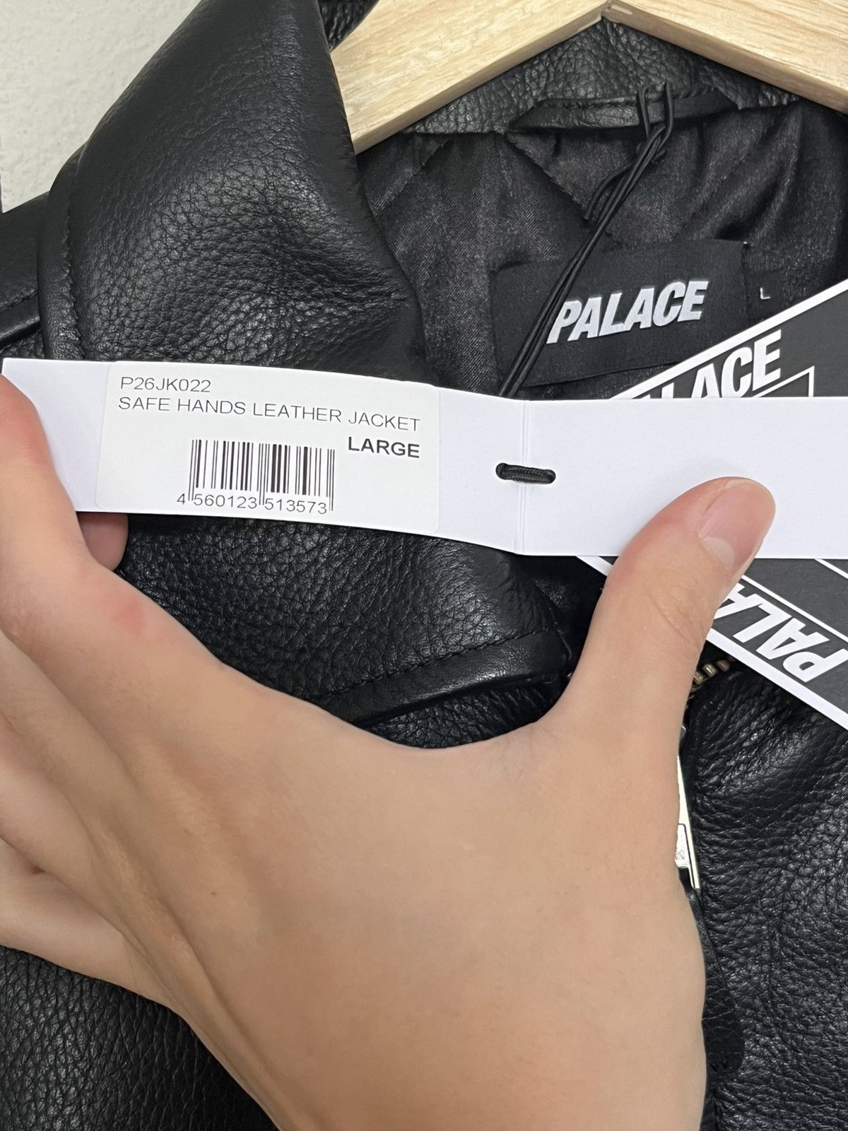 Palace PALACE SAFE HANDS LEATHER JACKET BLACK Size US L / EU 52-54 / 3 - 8 Thumbnail