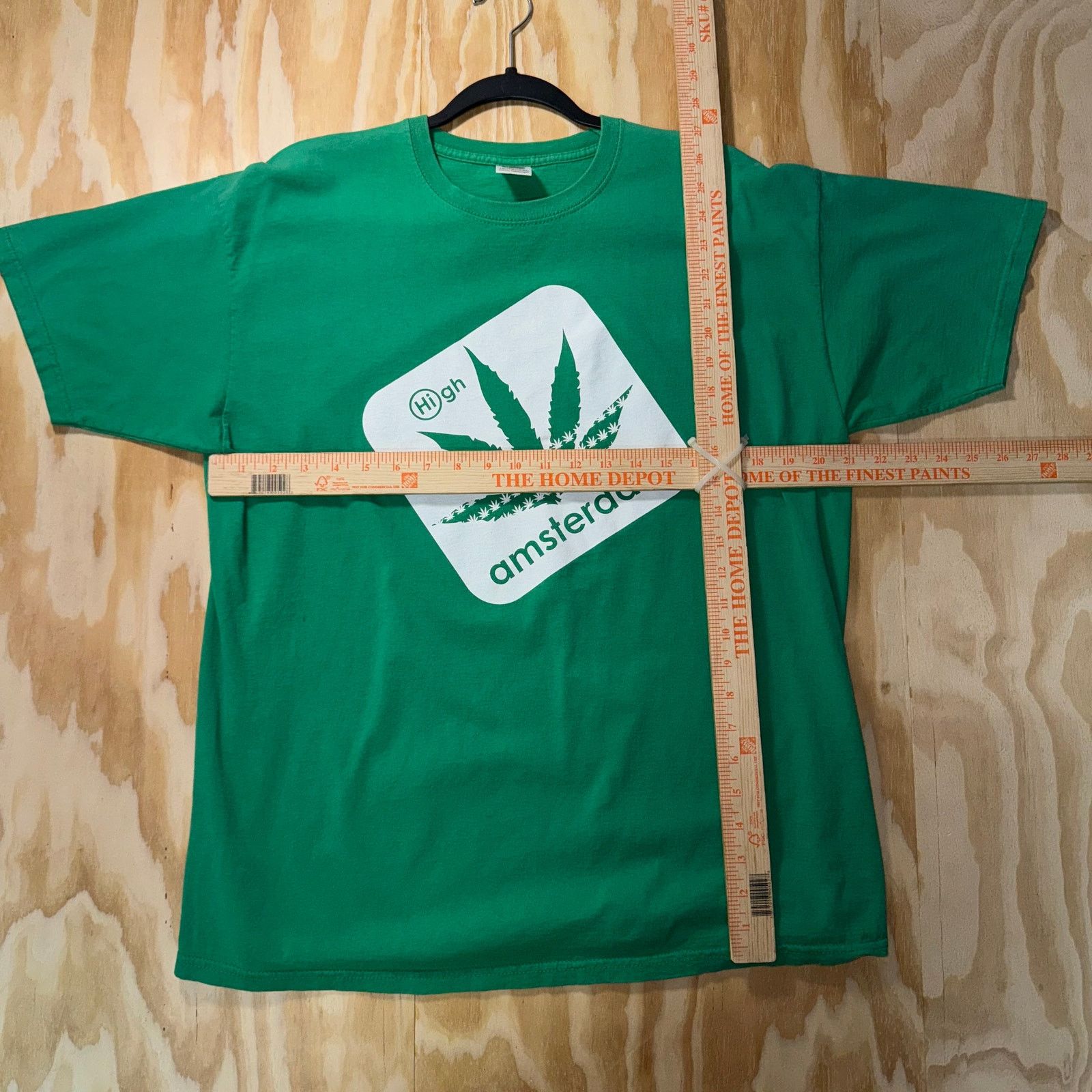 Fruit Of The Loom Vintage Y2K Amsterdam location maryjane 2000s promo t-shirt Size US XL / EU 56 / 4 - 4 Thumbnail