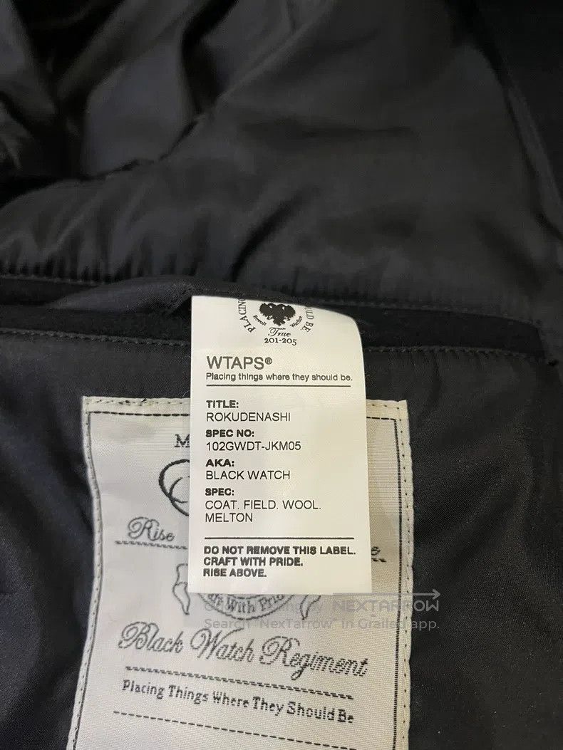 Wtaps Wtaps Woolen woolen coat jacket Size US S / EU 44-46 / 1 - 7 Thumbnail