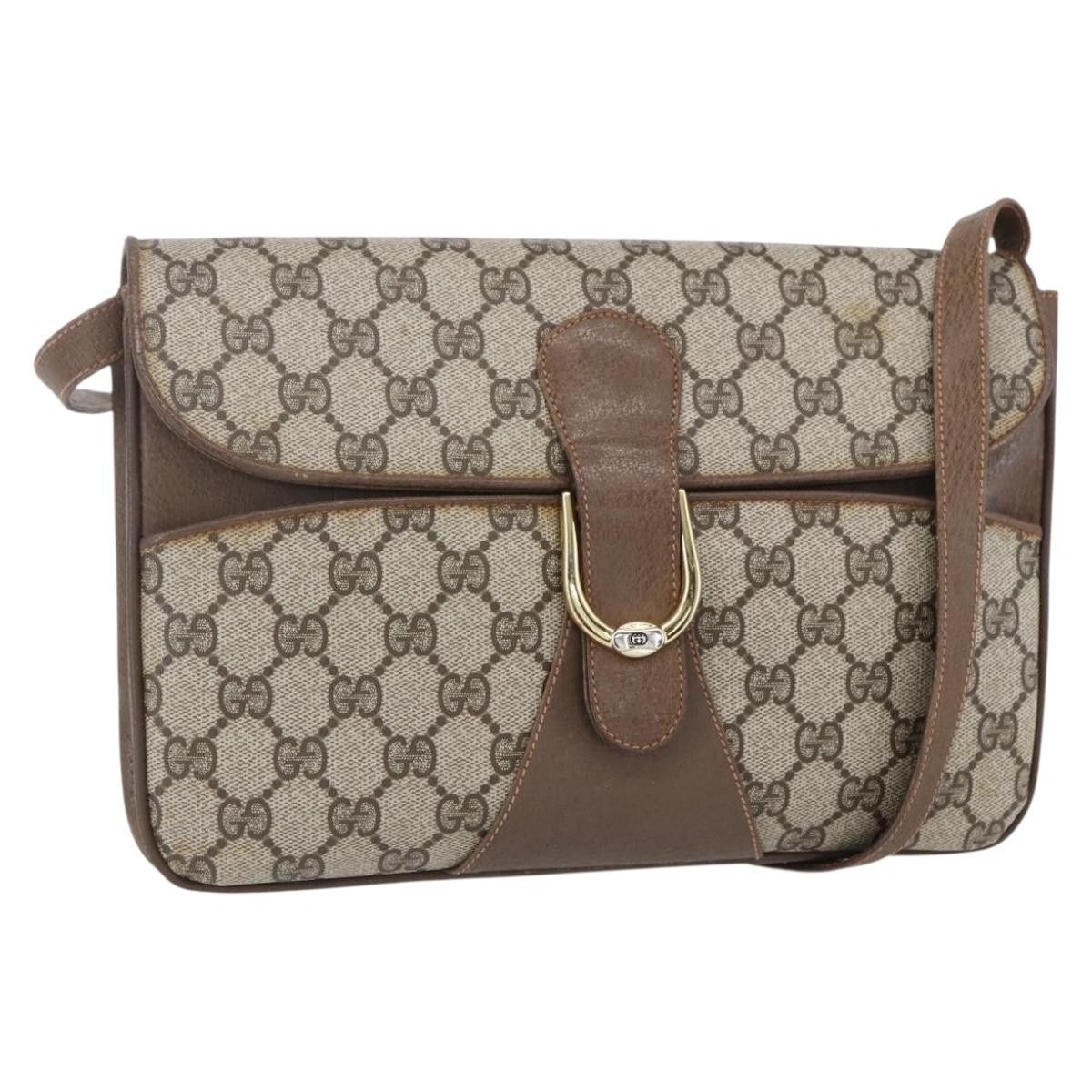 Gucci Gucci Vintage Shoulder Bag GG Canvas and Leather Size ONE SIZE - 1 Thumbnail
