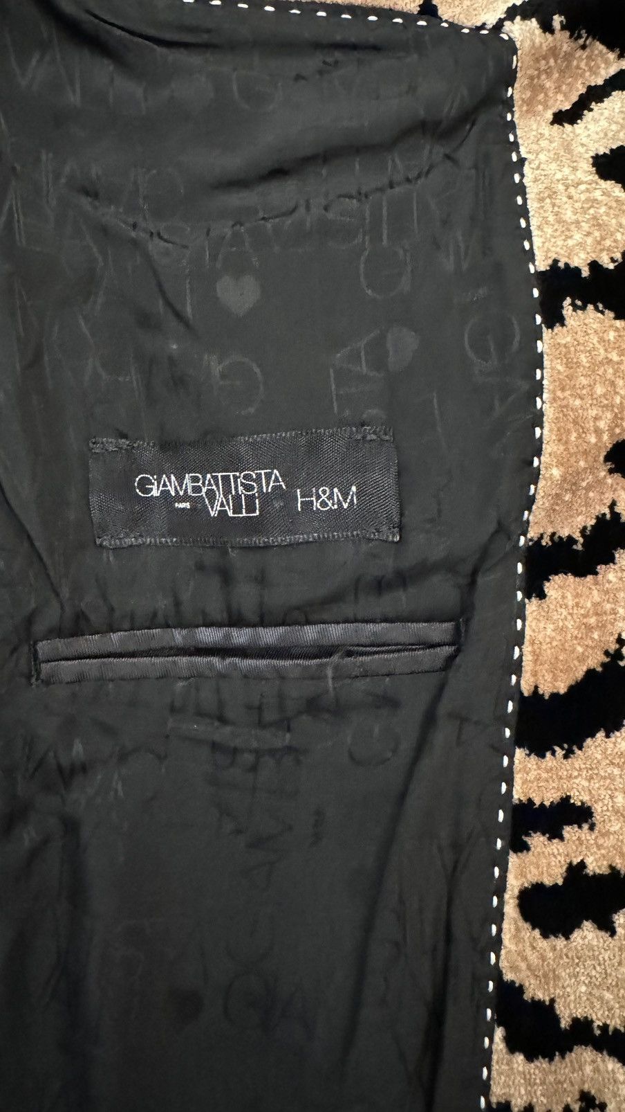 H&M Giambattista Valli x H&M Leopard Blazer Size 46S - 8 Thumbnail