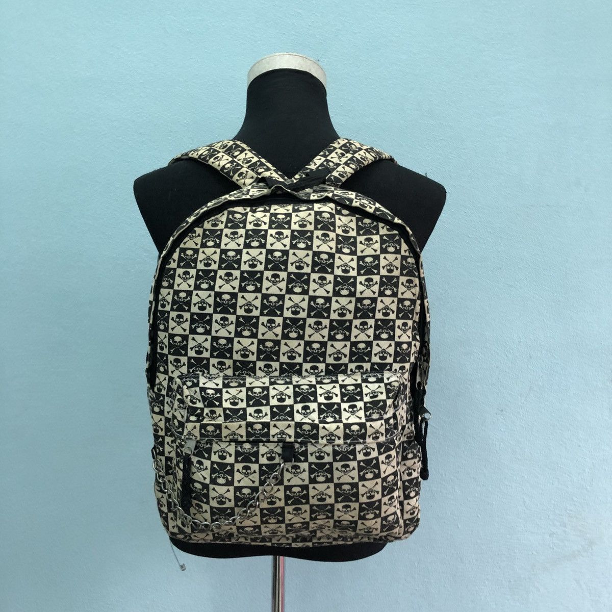 Japanese Brand SKULL FULL PRINTED LOGO BACKPACK Size ONE SIZE - 6 Thumbnail
