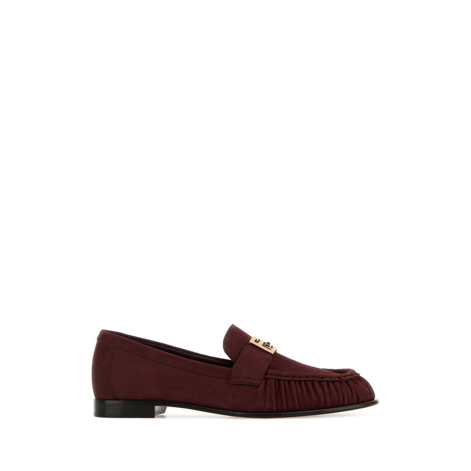 FENDI Baguette Burgundy Suede Loafers New & Authentic (Women