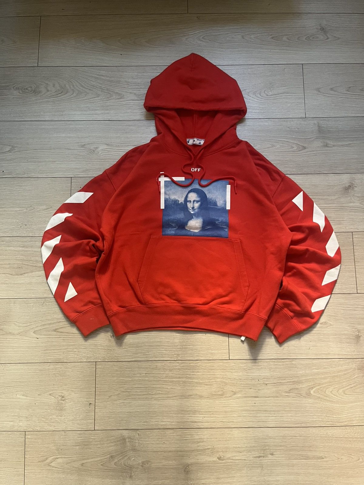 Off-White Monalisa white stripes hoodie Size US M / EU 48-50 / 2 - 1 Thumbnail