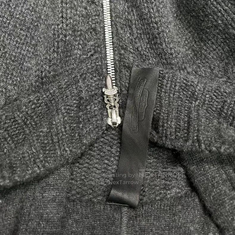 Chrome Hearts Chrome Hearts Knitted Hooded Zip Jacket. Size US M / EU 48-50 / 2 - 8 Thumbnail