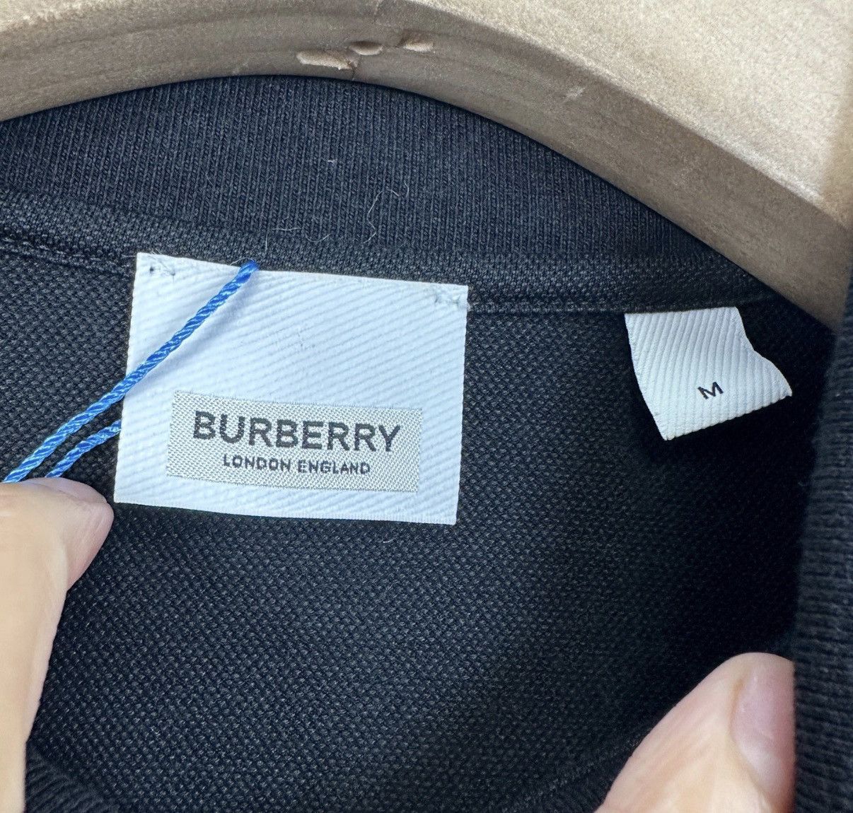Burberry Burberry Black Polo Shirt with Silver Chest Logo K12 Size US M / EU 48-50 / 2 - 4 Thumbnail