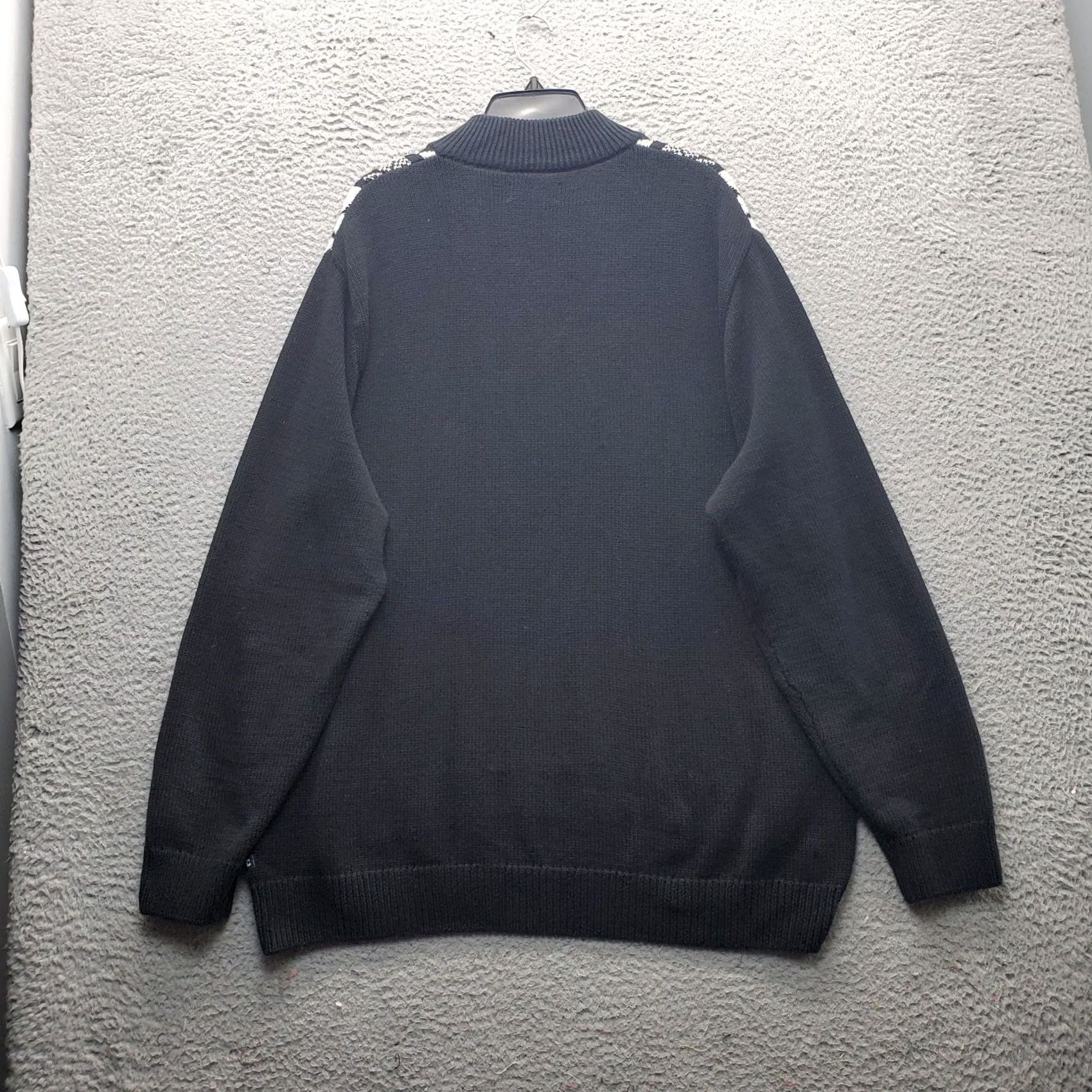 Chaps Chaps Mens XL Multicolor Geometric Chunky Knit Quarter Zip Winter Sweater Size US XL / EU 56 / 4 - 2 Thumbnail