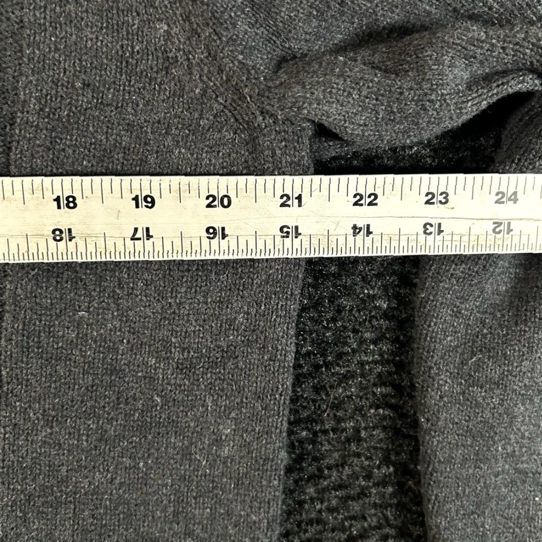 Calvin Klein Calvin Klein Mens Cable-Knit Quarter Zip Sweater Charcoal Grey Size L Cotton Pullover Knit Zipper Logo 4 Zip All Seasons Casual Business Men Size US L / EU 52-54 / 3 - 4 Thumbnail