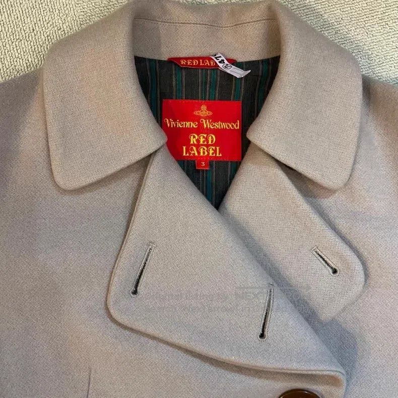 Vivienne Westwood Vivienne Westwood Beige Wool Coat Jacket, Vintage Mid-Cent Size L / US 10 / IT 46 - 2 Thumbnail