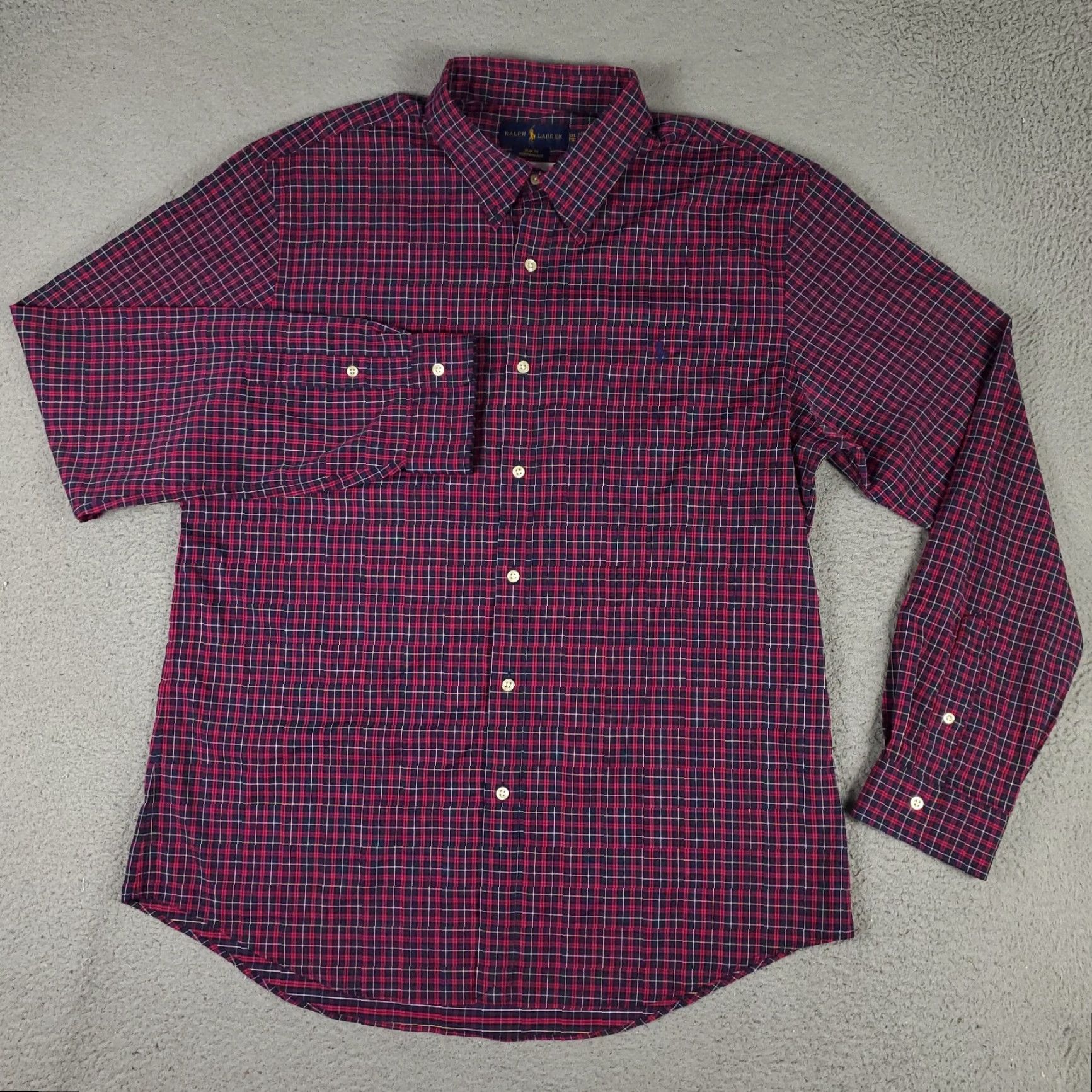 Ralph Lauren Ralph Lauren Shirt Mens 2XL Red Plaid Button-Up Pony Logo Slim Fit Casual Formal Workwear Size US XXL / EU 58 / 5 - 3 Thumbnail