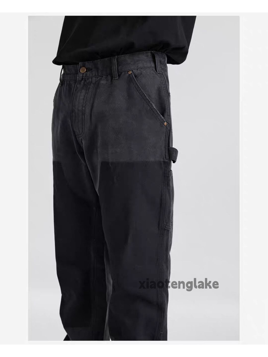 Jean × Vintage Utility zipper loose baggy carpenter hiphop cargo jeans Size US 34 / EU 50 - 6 Thumbnail