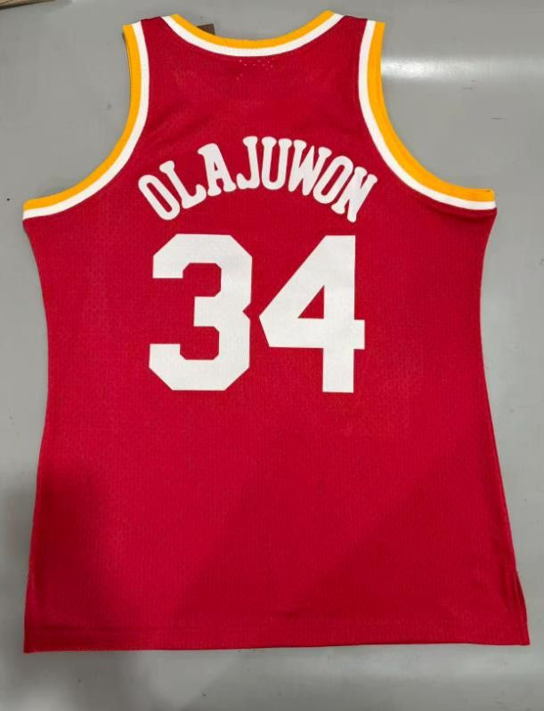 NBA Hakeem Olajuwon Jersey 34 Houston Rockets Jersey Size US M / EU 48-50 / 2 - 2 Thumbnail