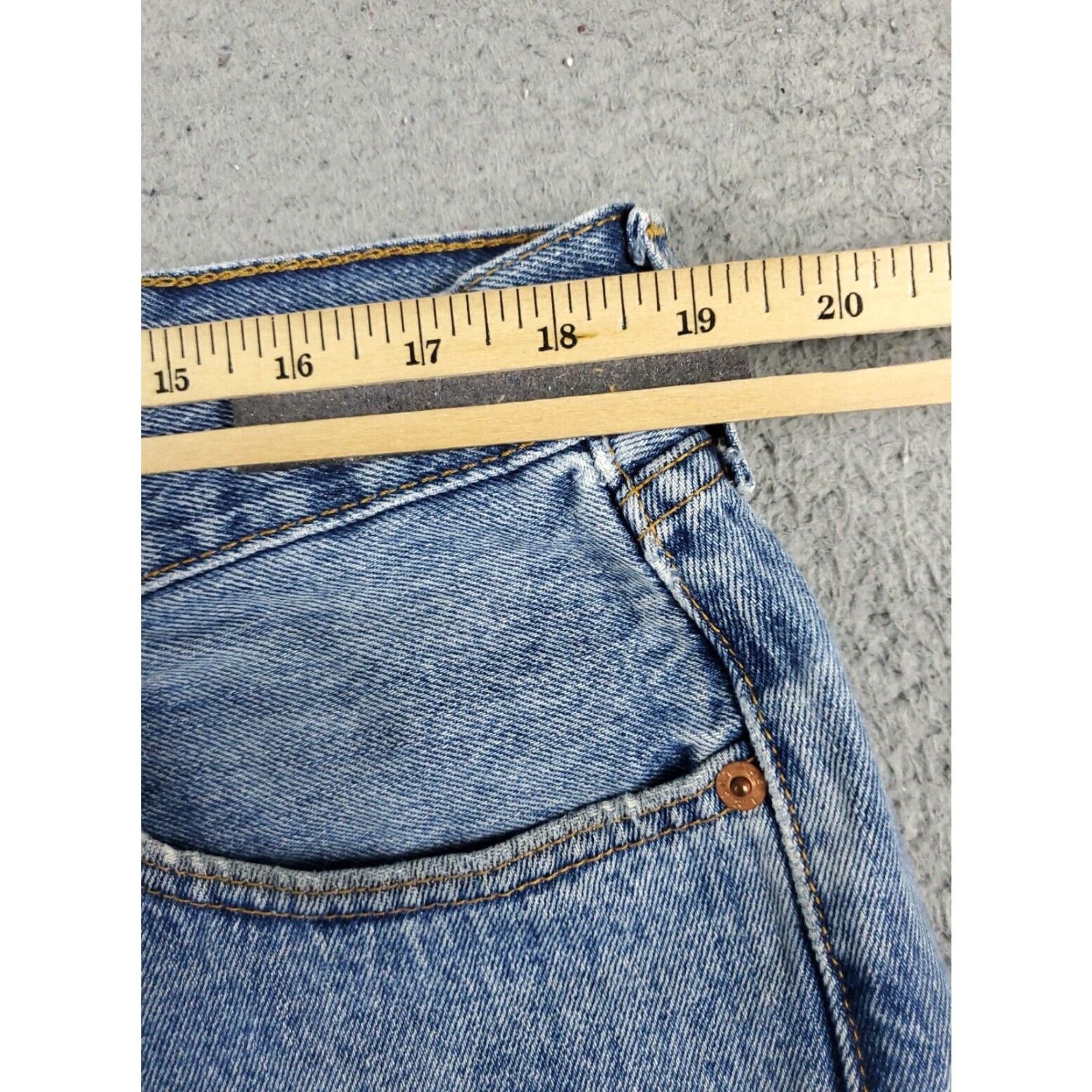 Levi's Levis 505 Jeans Mens 38x30 Blue Straight Leg Denim Pants Cotton Classic American Style Size US 38 / EU 54 - 4 Thumbnail