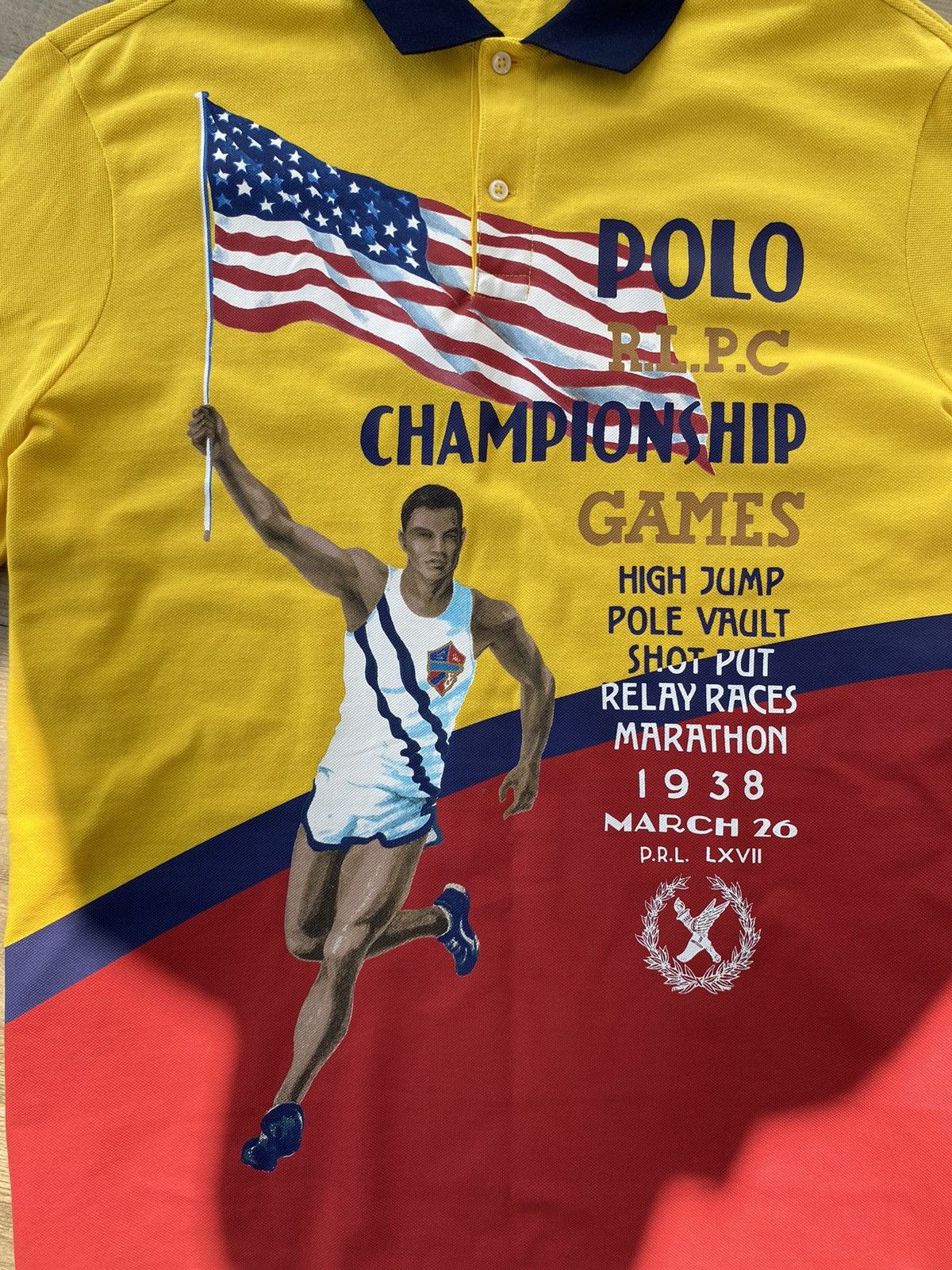 Polo Ralph Lauren Polo Ralph Lauren Rare Marathon T-Shirt Size US XL / EU 56 / 4 - 5 Thumbnail