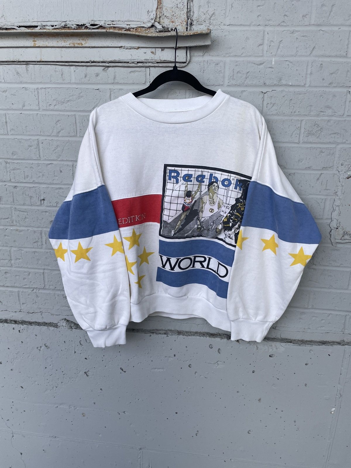 Reebok Rare Vintage Olympics Reebok aop crewneck Size US M / EU 48-50 / 2 - 1 Thumbnail