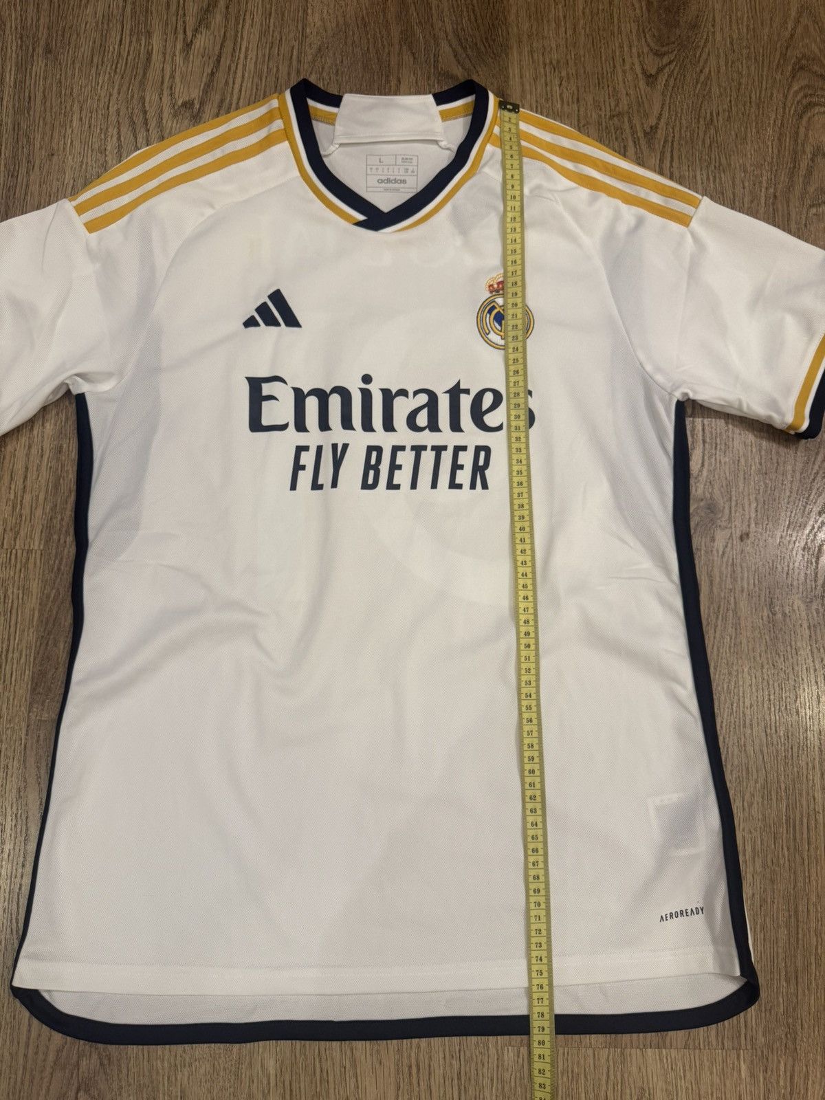 Adidas REAL MADRID CF 2023/2024 HOME FOOTBALL JERSEY SIZE L HR3796 Size US L / EU 52-54 / 3 - 2 Thumbnail