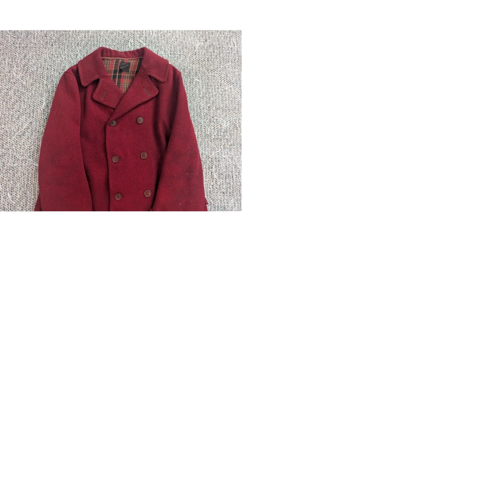 Vintage VINTAGE Soo Woolen Mills jacket Coat Men M Red Boiled Wool 40 1950s Mackinaw Hunting Woolen Mills SOO WOOLEN MILLS jacket Coat 40 Red Mens Size US M / EU 48-50 / 2 - 9 Thumbnail