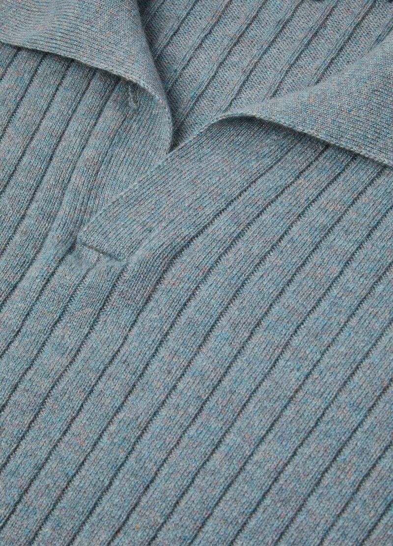 Loro Piana o1w1db10226 FAO3673 Lexington Polo Shirt in Light Blue Size US S / EU 44-46 / 1 - 7 Thumbnail
