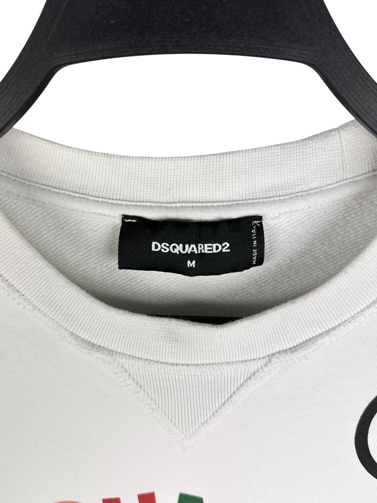 Dsquared2 Dsquared2 Men’s Rainbow Caten White Sweatshirt Graphic Print Size US M / EU 48-50 / 2 - 4 Thumbnail