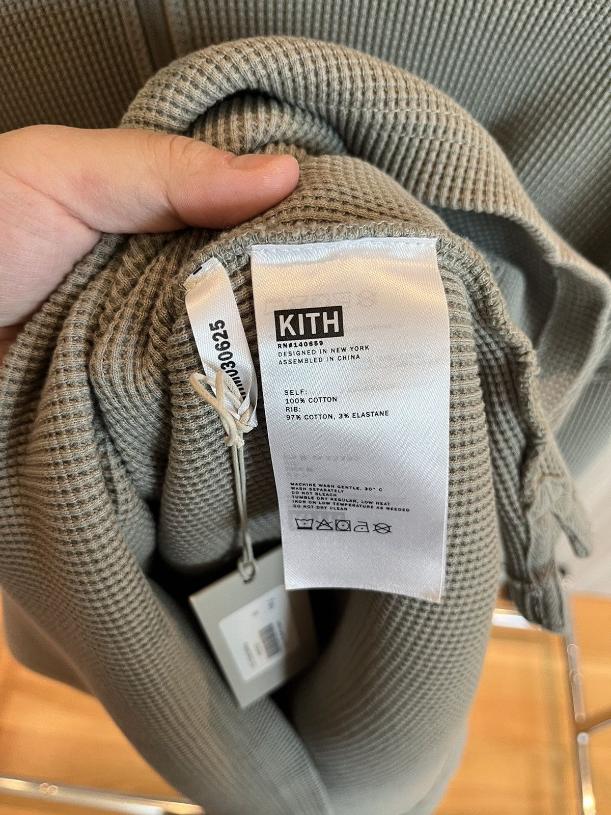 Kith Kith Waffle Quarter Zip Folly Green Size US M / EU 48-50 / 2 - 5 Thumbnail