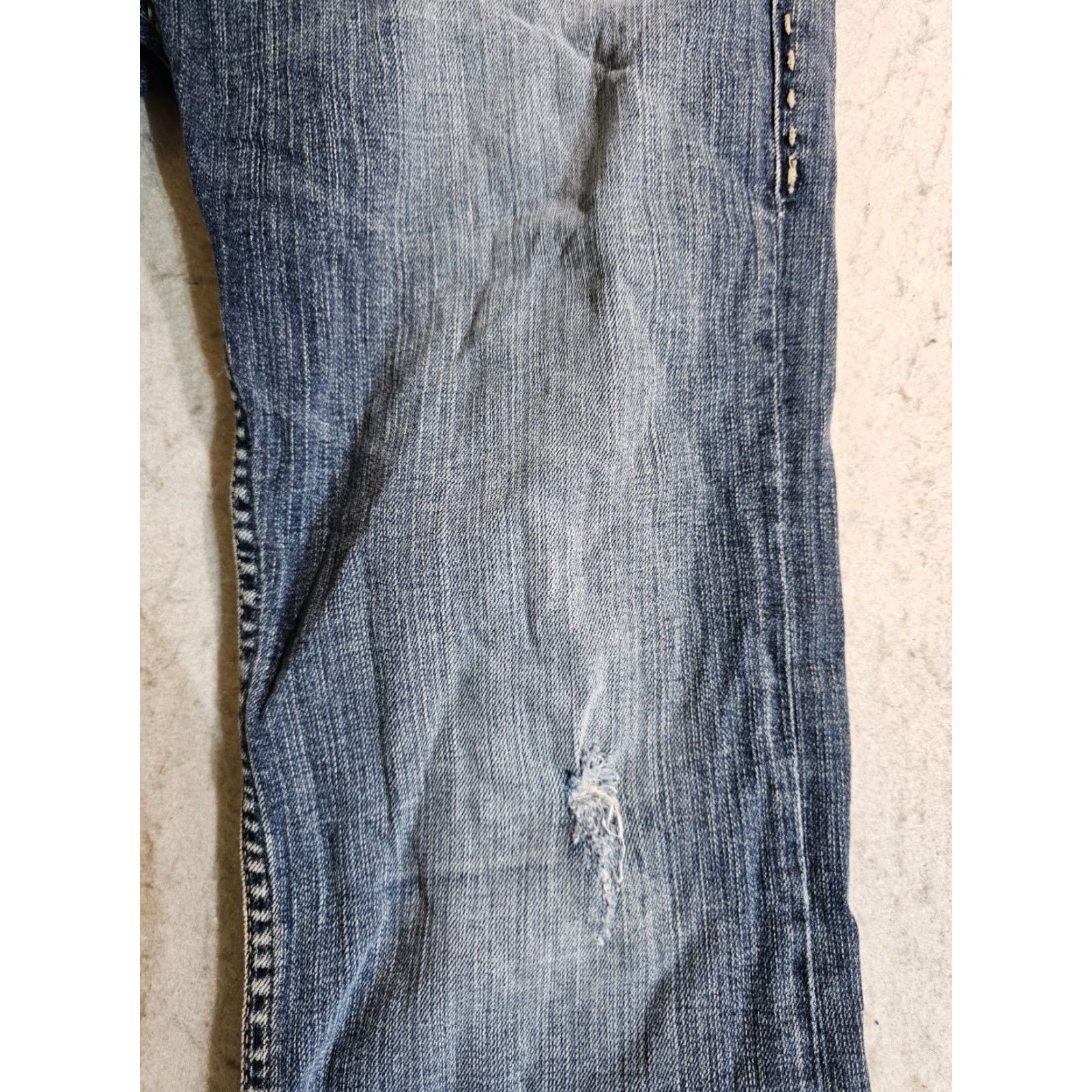 Silver Jeans Co. VINTAGE Silver Jeans Blue Flare Bottom 90s Faded Denim Women's 32x34 Jeans Size 24" / US 00 / IT 34 - 6 Thumbnail
