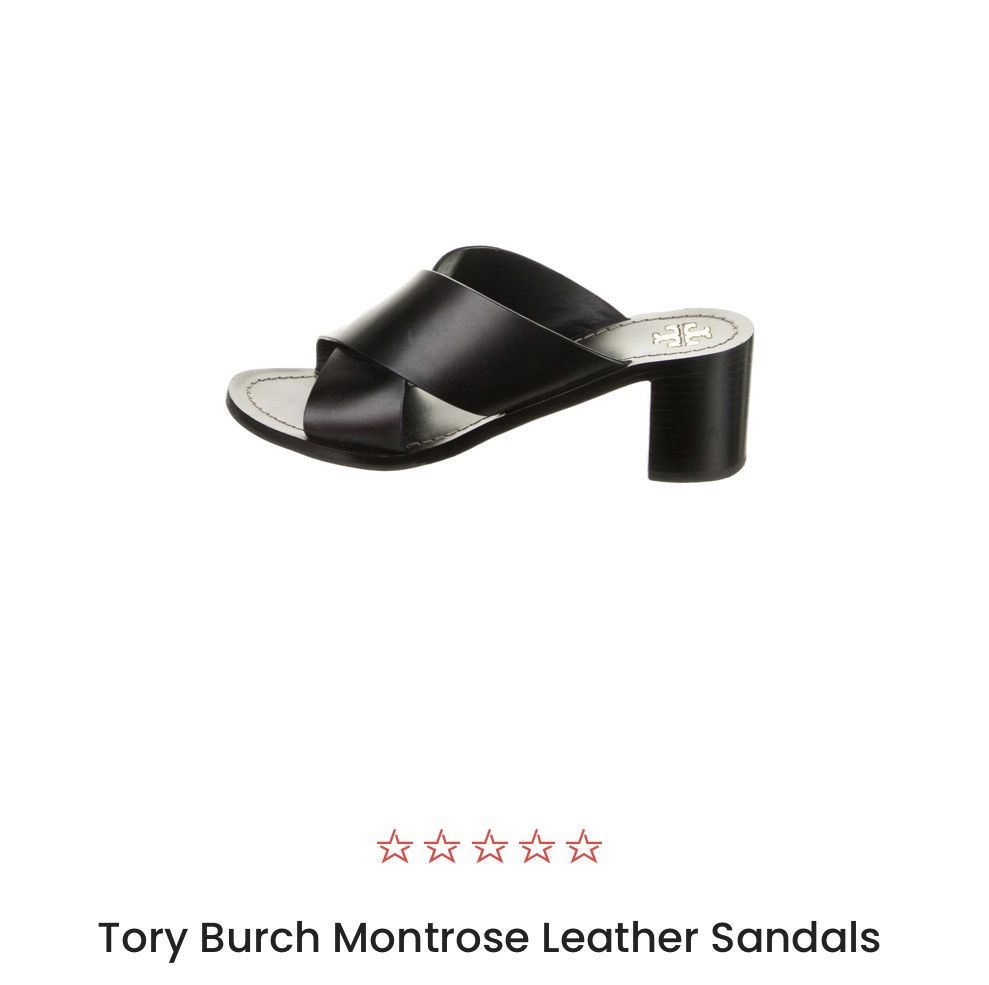 Tory Burch montrose leather sandals sz 10