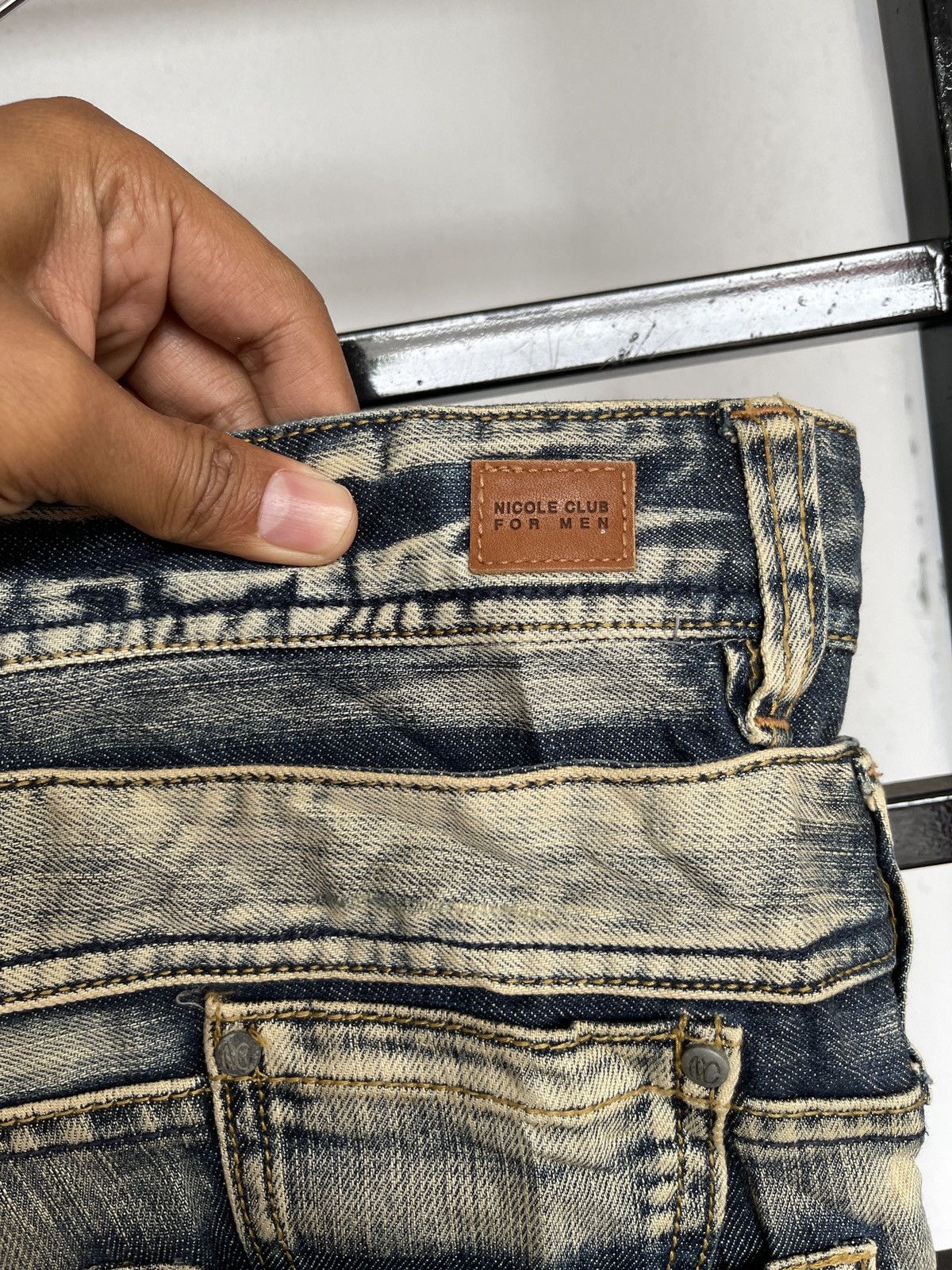 Japanese Brand Nicole Club For Men Bootcut Double Waist Size US 34 / EU 50 - 4 Thumbnail
