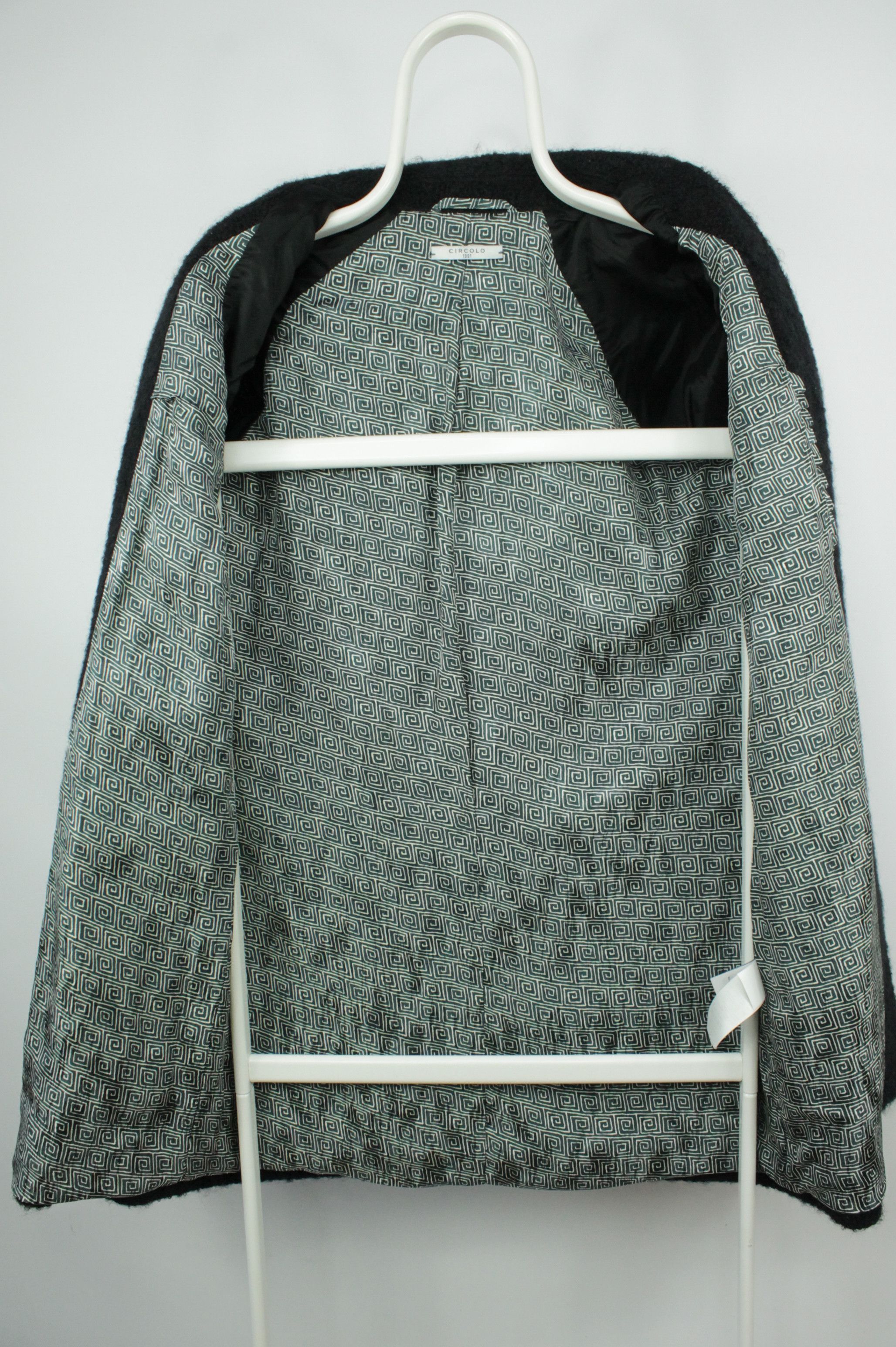 Circolo 1901 Circolo 1901 Mohair Wool Blend Black Women's Coat Size S / US 4 / IT 40 - 8 Thumbnail