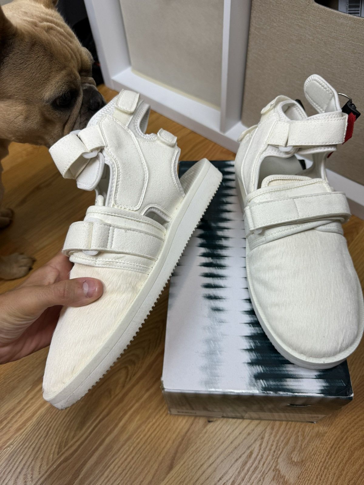 John Elliott × Suicoke John Elliott x Suicoke Cypress Sandal White Size US 11 / EU 44 - 3 Thumbnail