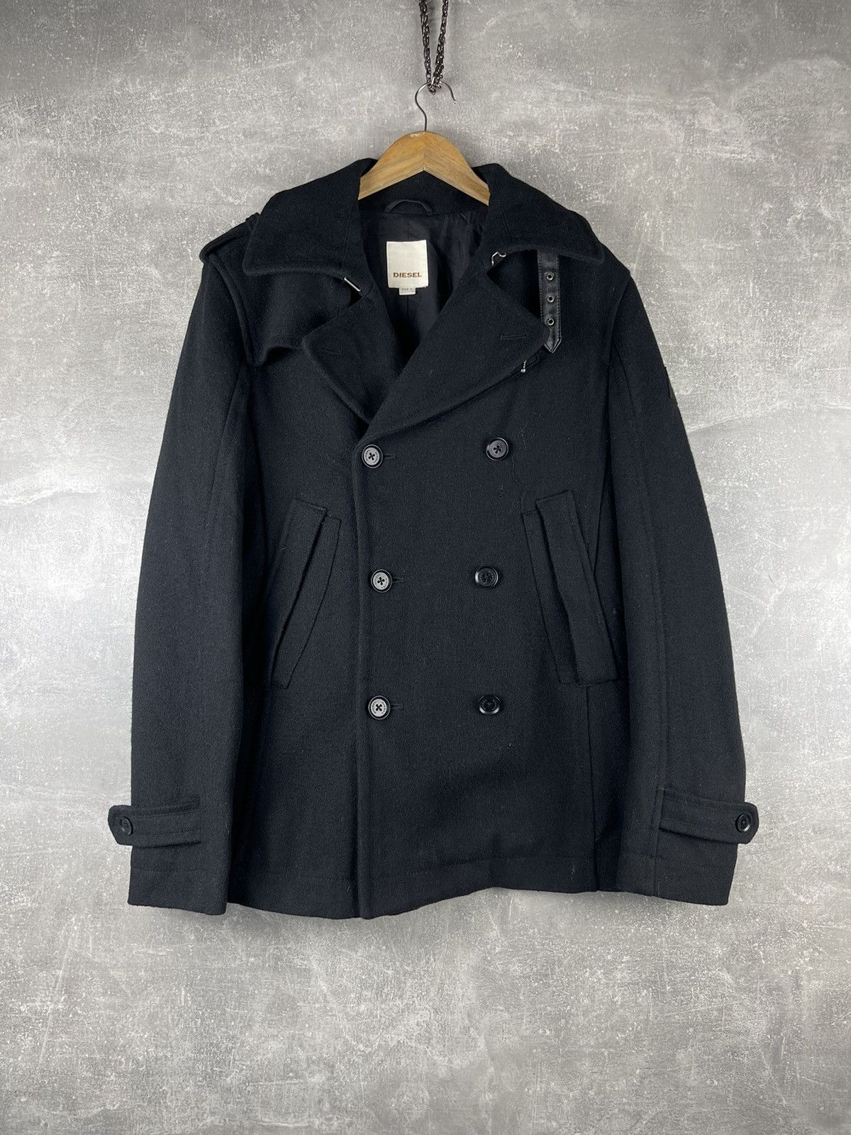 Diesel Diesel Avant Garde Military Double Breasted Wool Blend Coat Size US L / EU 52-54 / 3 - 2 Thumbnail