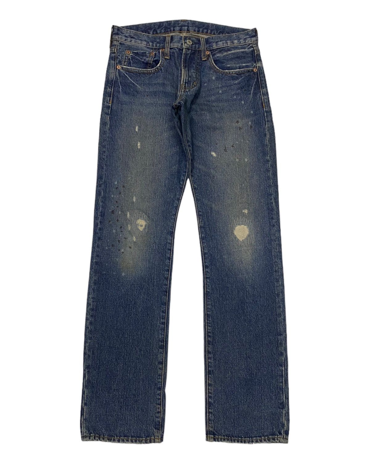 Undercover × Uniqlo 🔥JAPANESE BRAND UNIQLO DISTRESSED DENIM JEANS Size US 30 / EU 46 - 1 Thumbnail