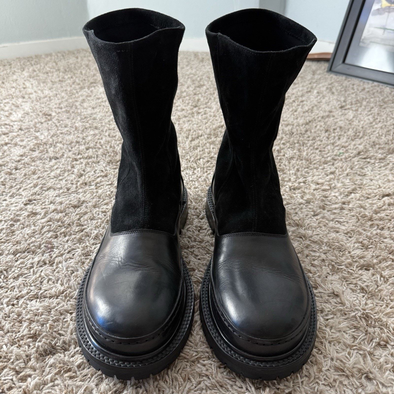 Other Adyar Black Suede Leather Chelsea Boots SSENSE Exclusive Size US 12 / EU 45 - 5 Thumbnail