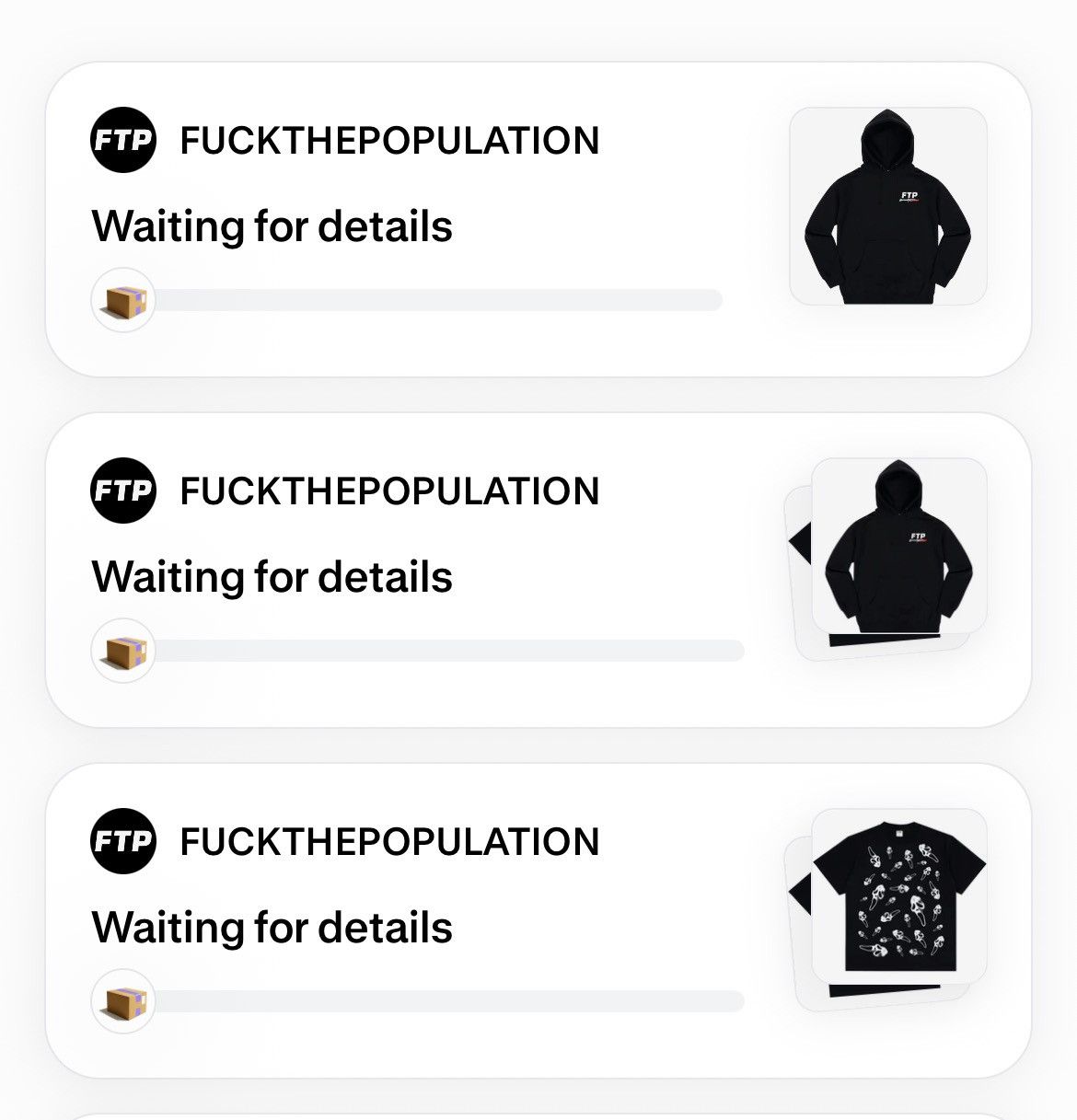 Fuck The Population × G59 Records GHOSTFACE PULLOVER Size US L / EU 52-54 / 3 - 4 Thumbnail