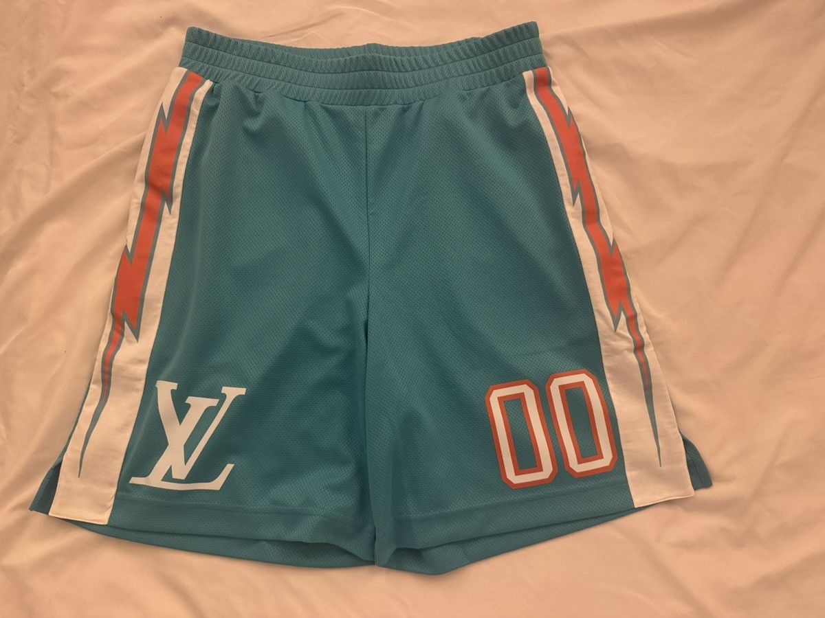 Louis Vuitton Louis Vuitton Amen Break Blue LV Basketball Shorts Small Size US 30 / EU 46 - 2 Thumbnail