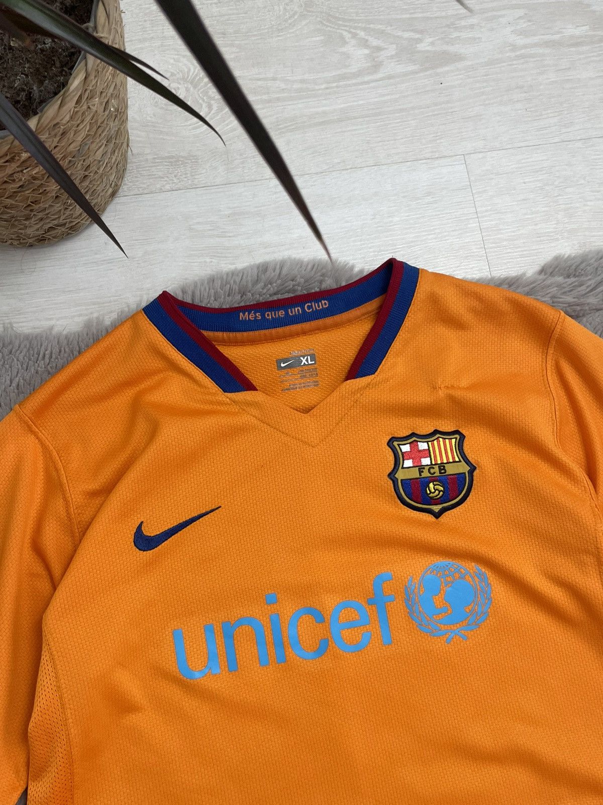 Nike × Vintage Nike Barcelona Vintage 90’s Soccer Jersey #19 Messi Rare Itm Size US S / EU 44-46 / 1 - 4 Thumbnail