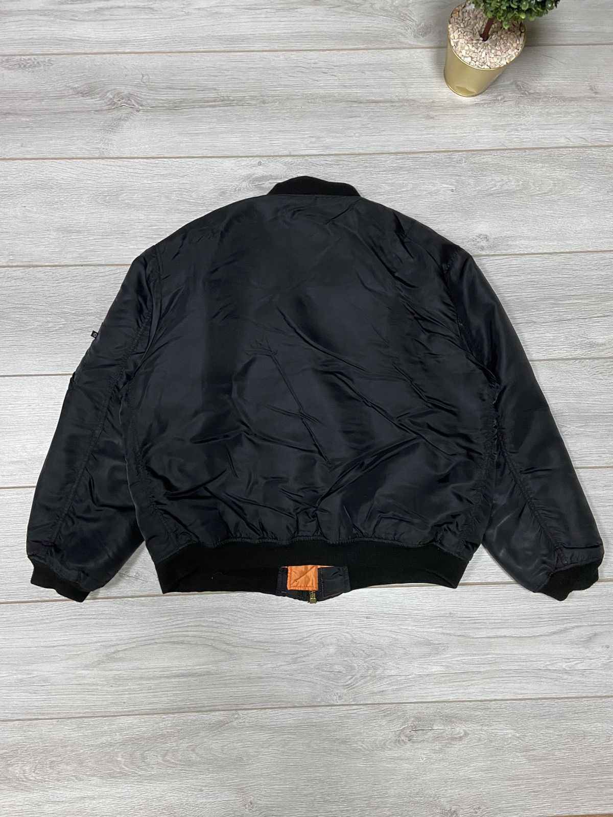 Vintage Ma1 Flyer military Vintage Bomber Jacket double side Size US L / EU 52-54 / 3 - 4 Thumbnail