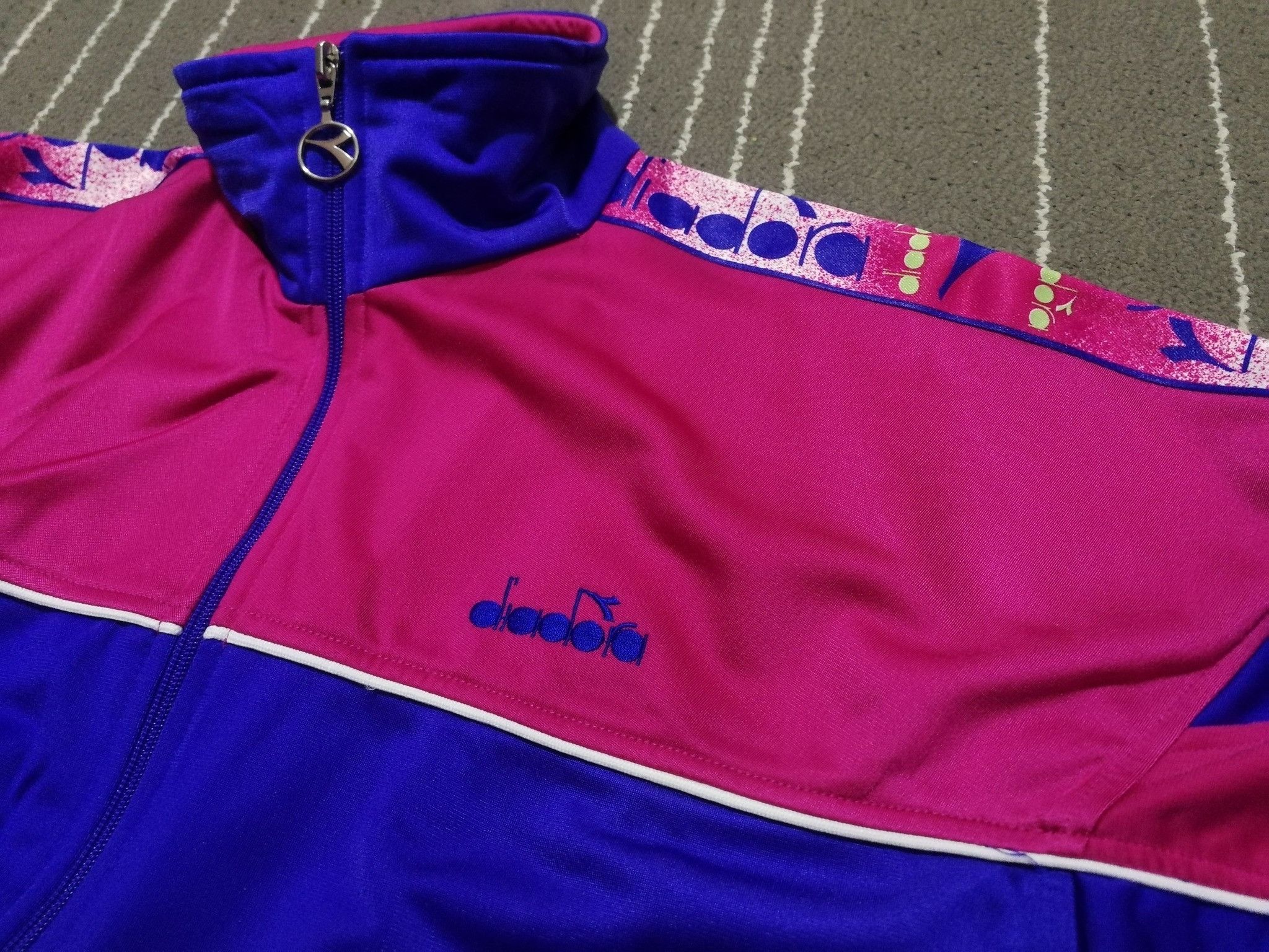 Diadora × Vintage Vintage diadora track top XS 1985 Size US XS / EU 42 / 0 - 8 Thumbnail