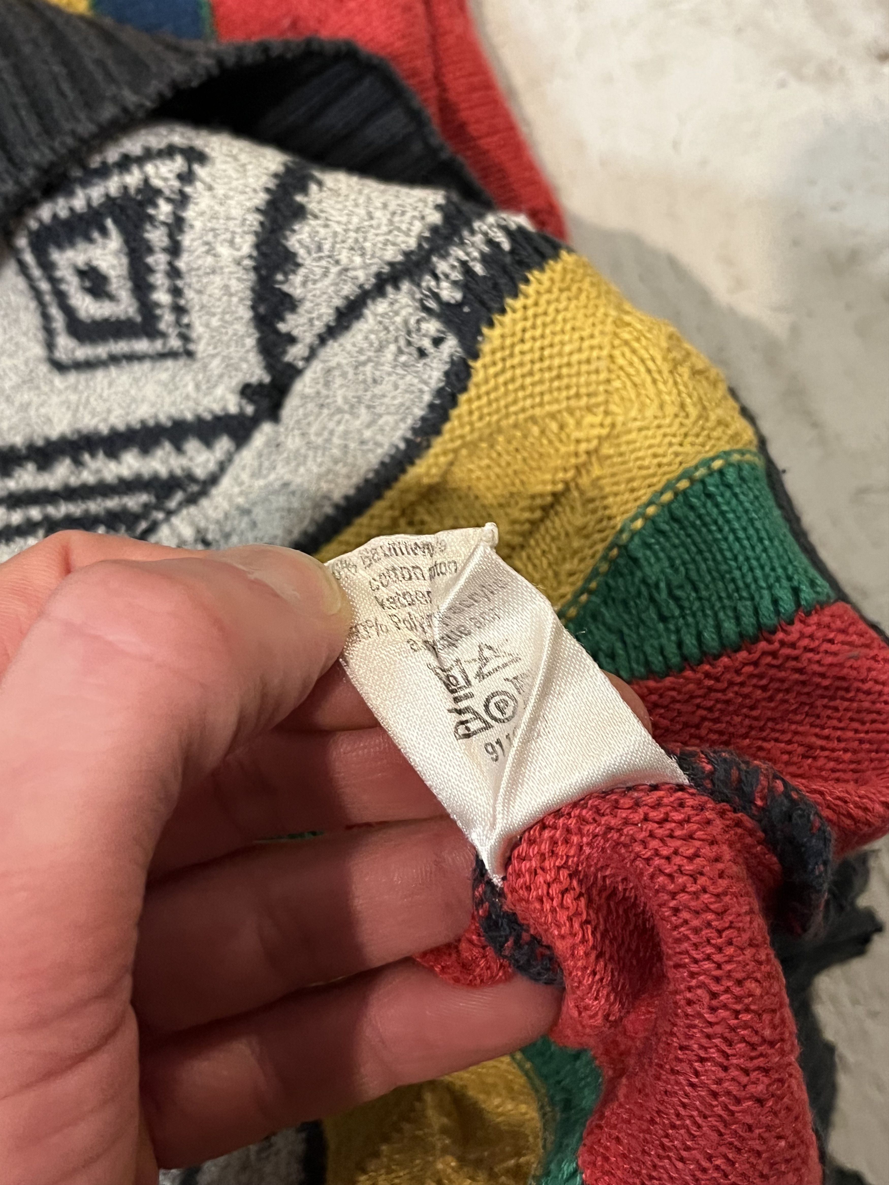 Coogi Vintage 90s Coloured Cable Coogi Style Knit Sweater Size US L / EU 52-54 / 3 - 8 Thumbnail